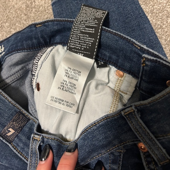 7 For All Mankind Gweneviere Ankle Size 24 - Picture 6 of 8
